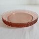 5 vintage Rosaline dessert plates in pink glass