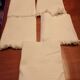Lot 4 white honeycomb towels