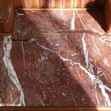 Retro cherry marble wood dressing table