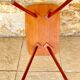 Table d’appoint vintage , pieds compas , circa 1960s