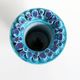 Vintage Ceralux vase by Ceramano, Hans Welling, turquoise blue, 1960s