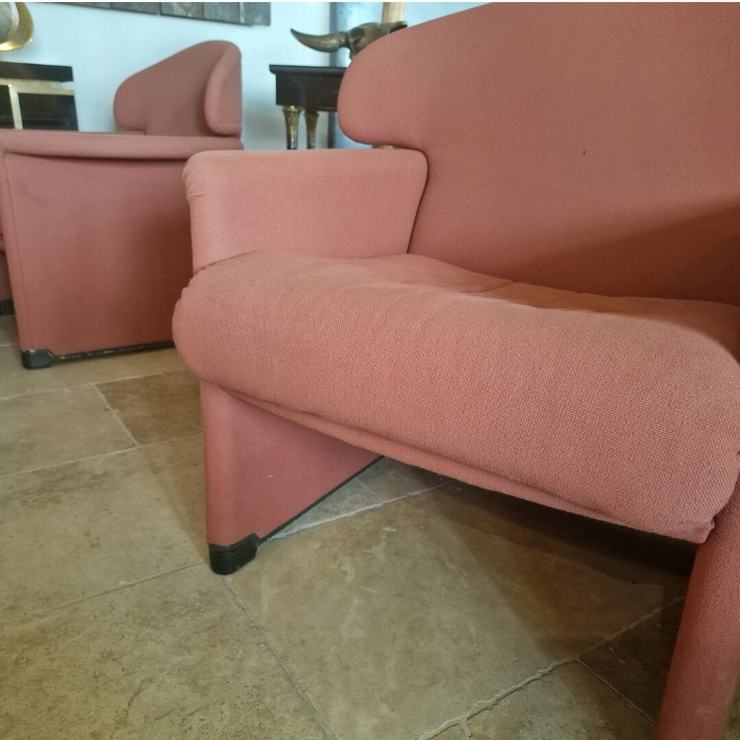 Pair of vintage Ronda armchairs by Afra and Tobia Scarpa