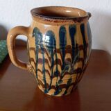 50s folk art pitcher