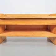Vintage Pine Storage Bench, France, 1970s