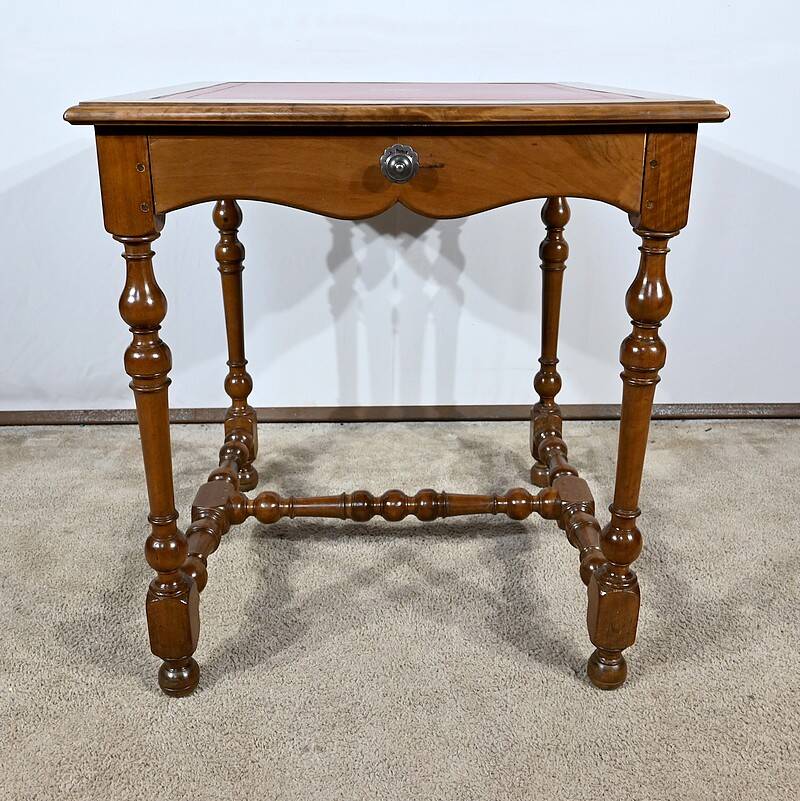 Small Solid Walnut Table, Louis XIII / Louis XIV style – Early 19th century