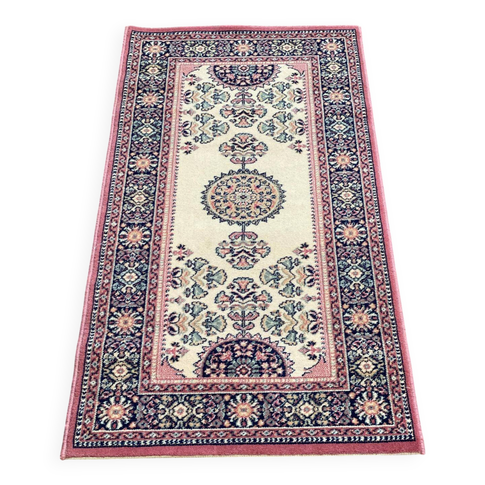 Persian Kirman style bedside rug Saint-Maclou 68.5x137cm