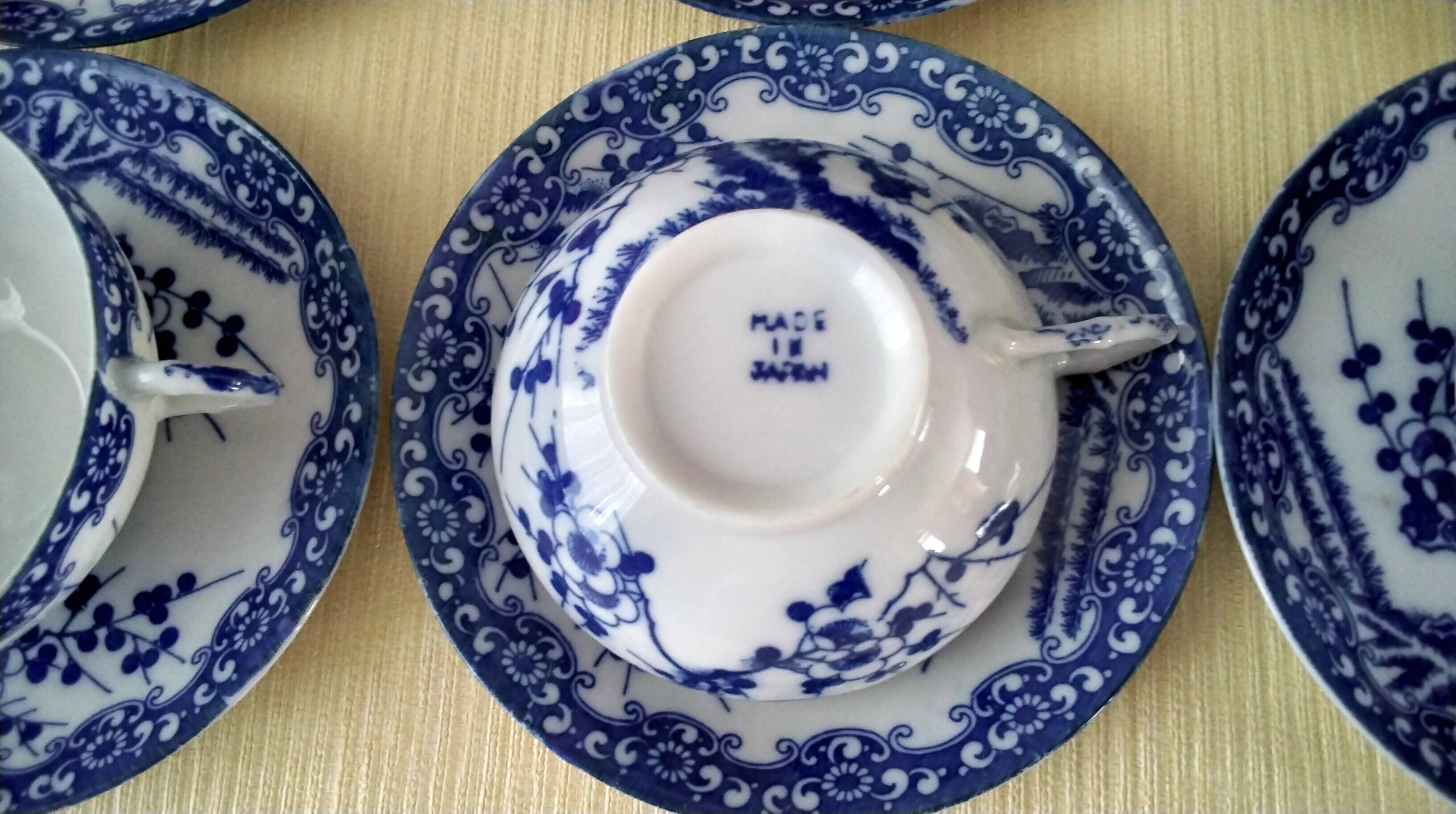Japanese porcelain tea set