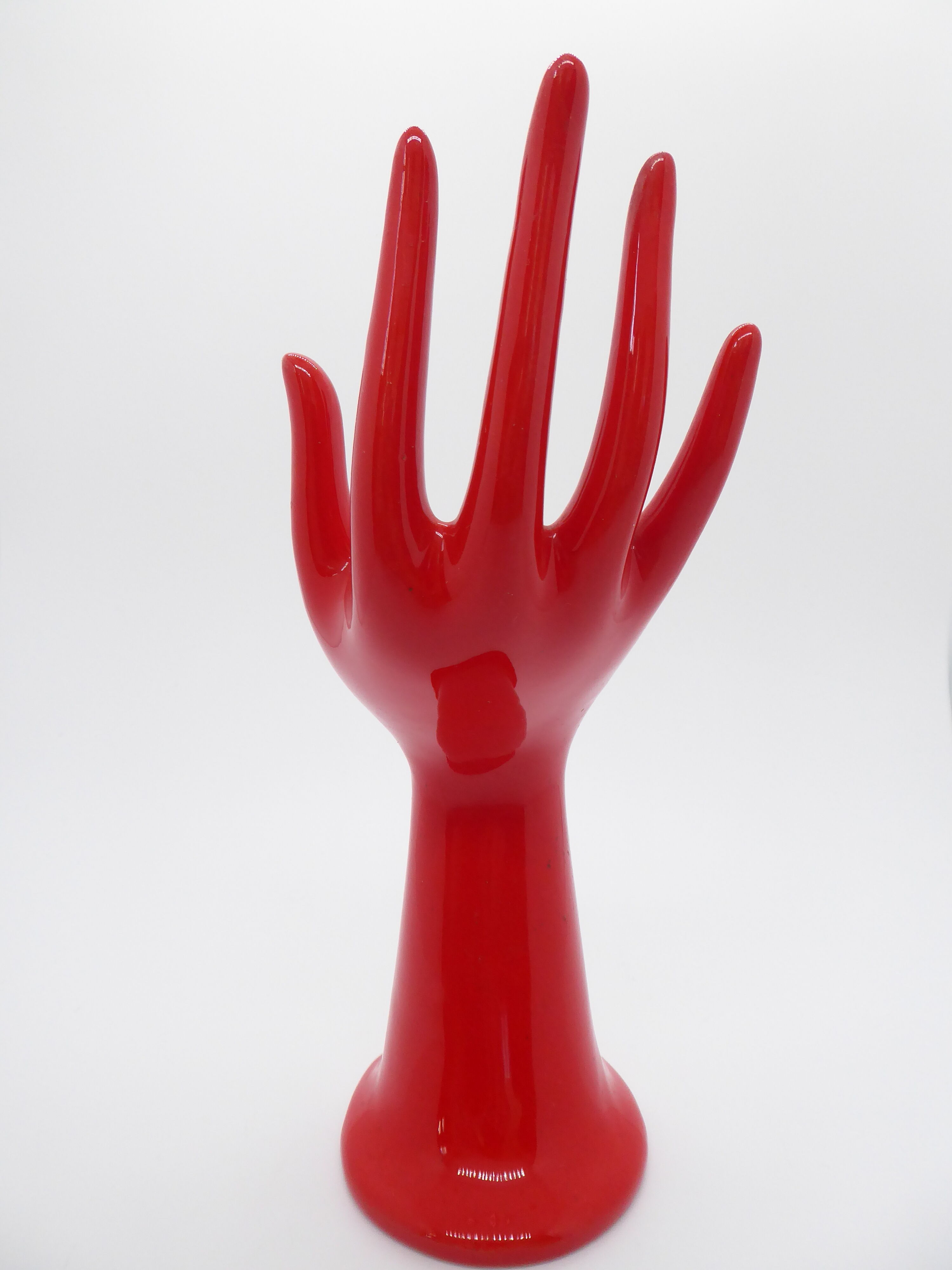 Vintage ceramic hand baguier soliflore