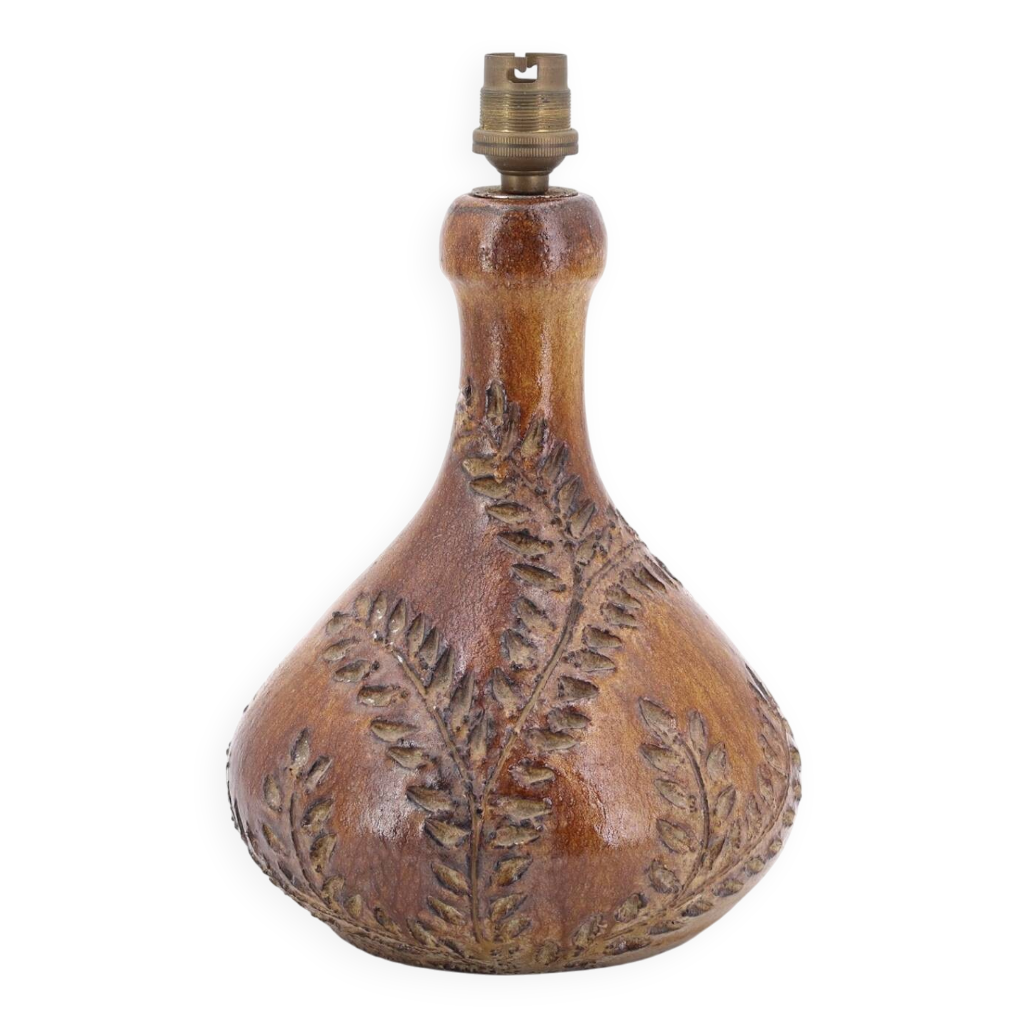 Ceramic lamp base signed Sésame Vallauris