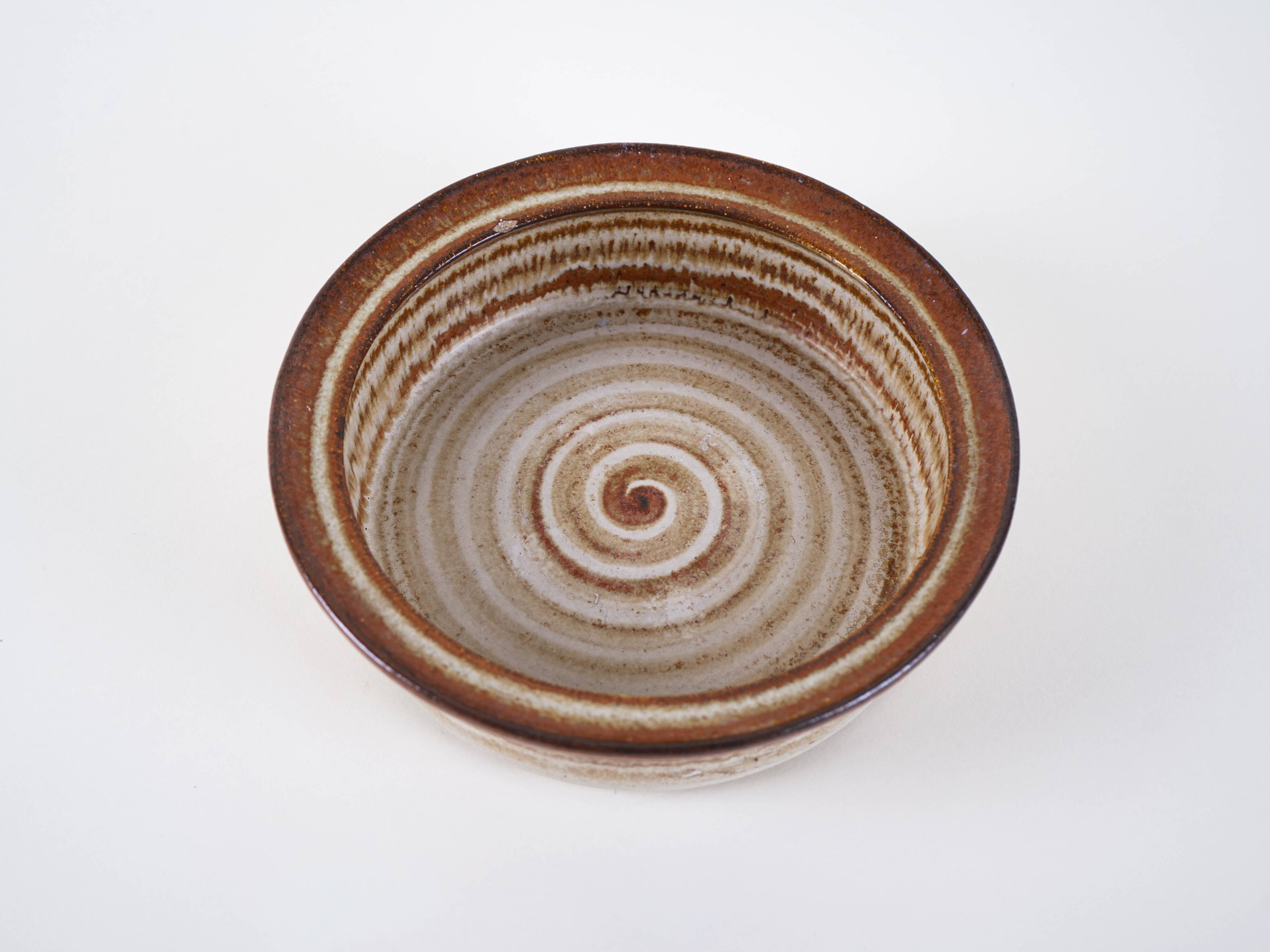 Ceramic bowl, Danish design, 1970s, manufactured by Søholm