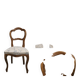 Set of 5 antique Louis-Philippe style chairs – 19th century