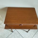 vintage teak bedside table
