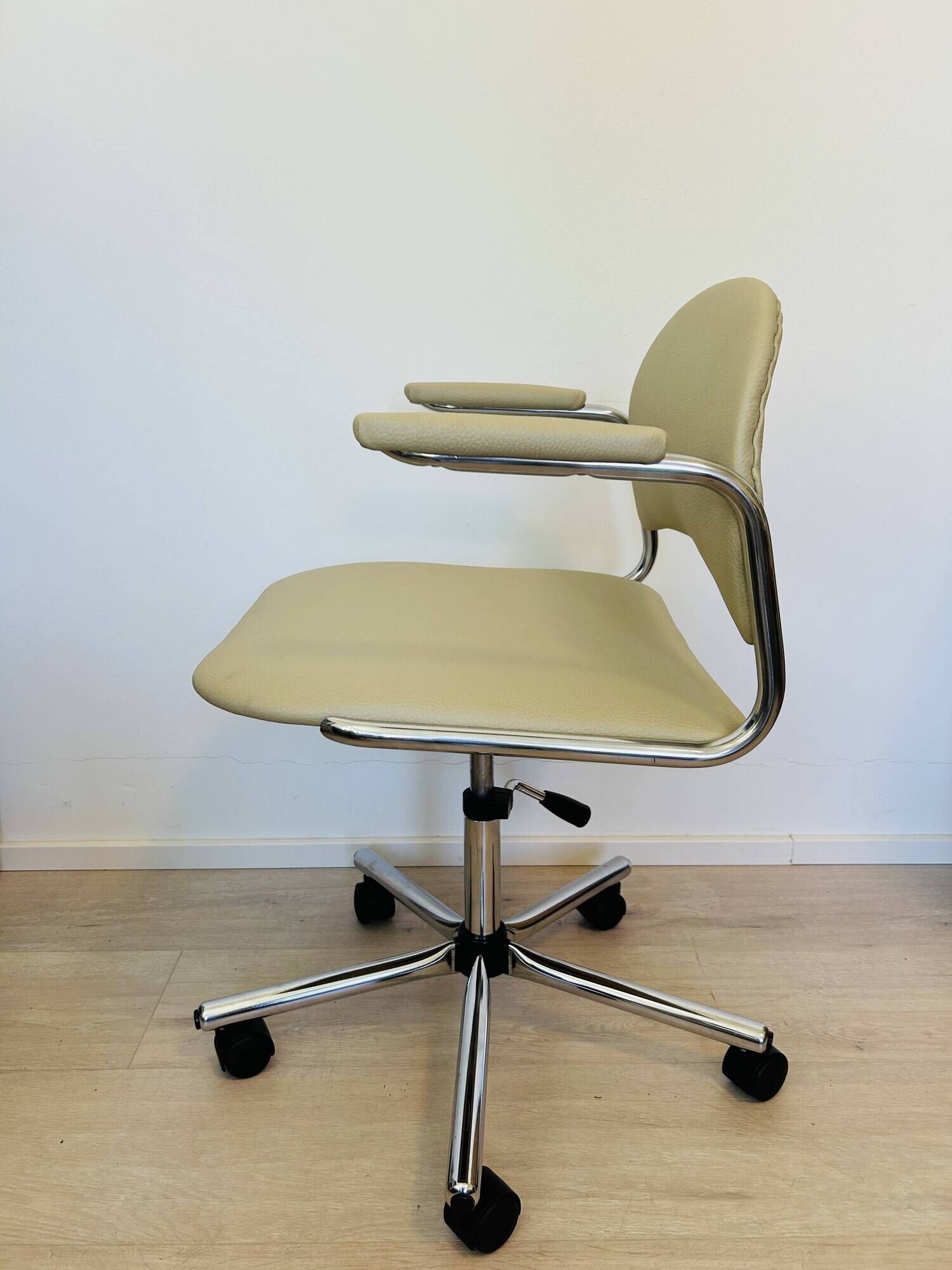 Vintage Light Olive Office Chair by Kovona Model K-107 from Czechoslovakia 1970’s