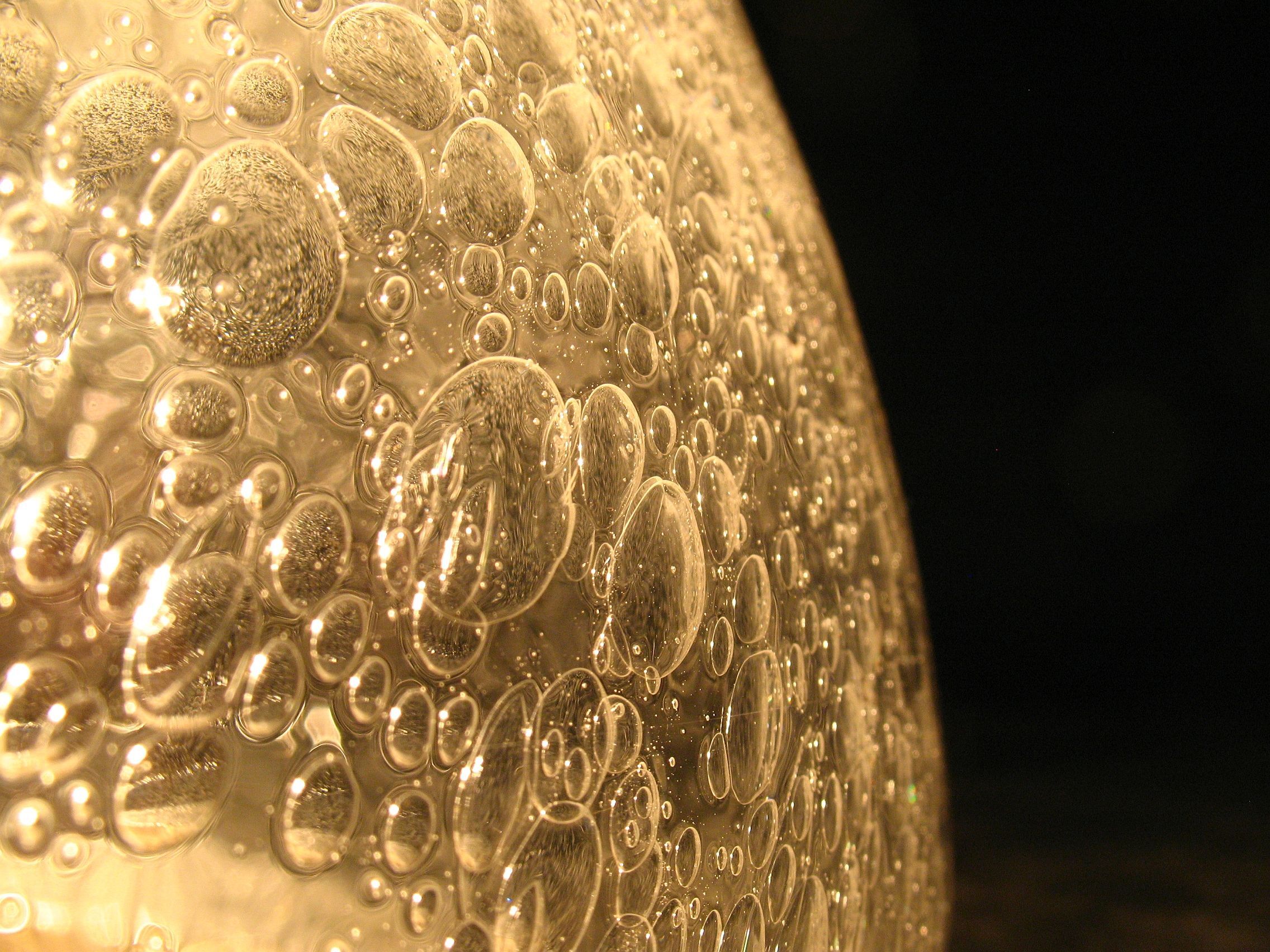 Wall / ceiling lamp, bubble glass, Germany, 1970s