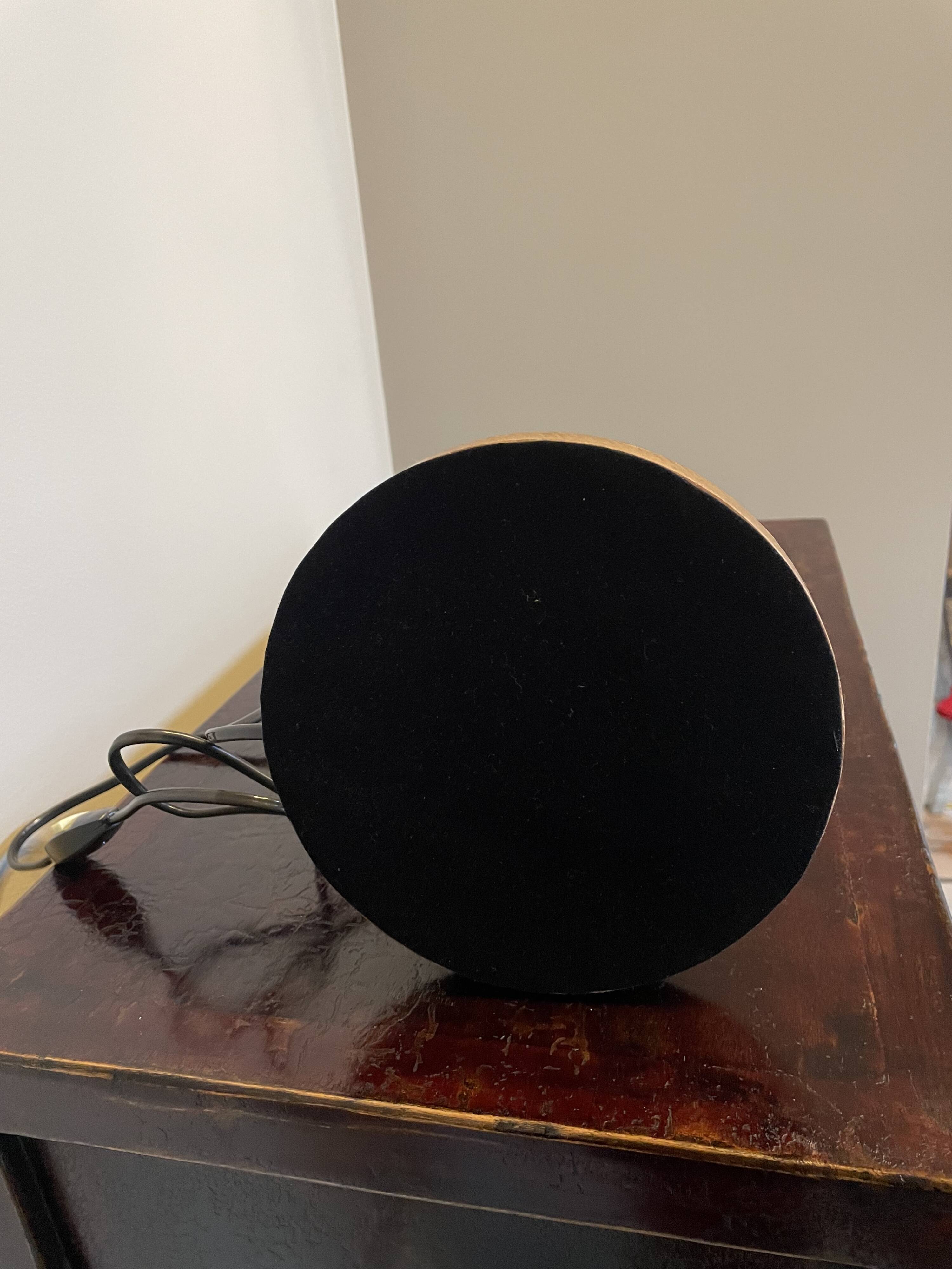 Old wooden Art Deco lamp stand