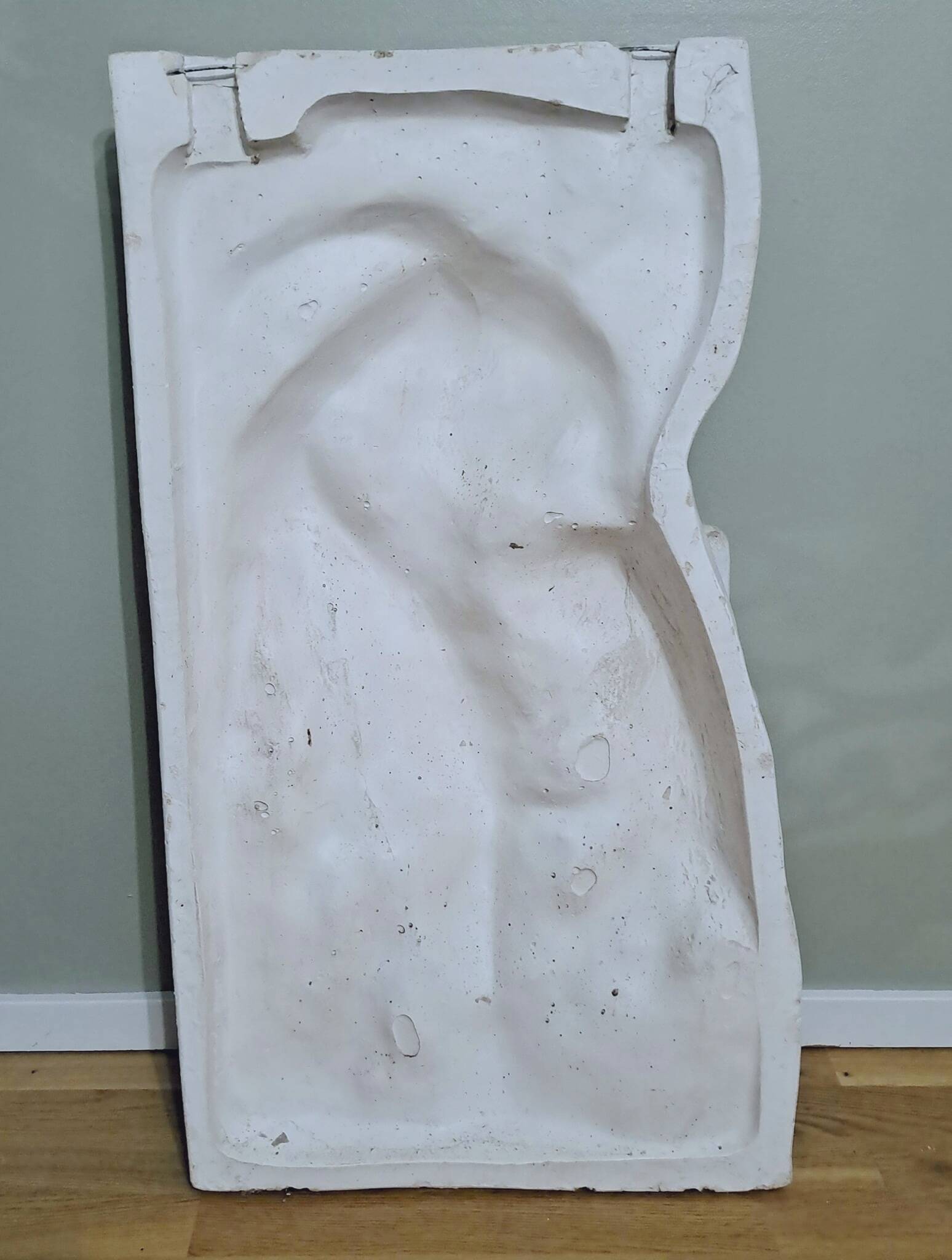 Plaster bas relief "Athena adjusting her sandal"