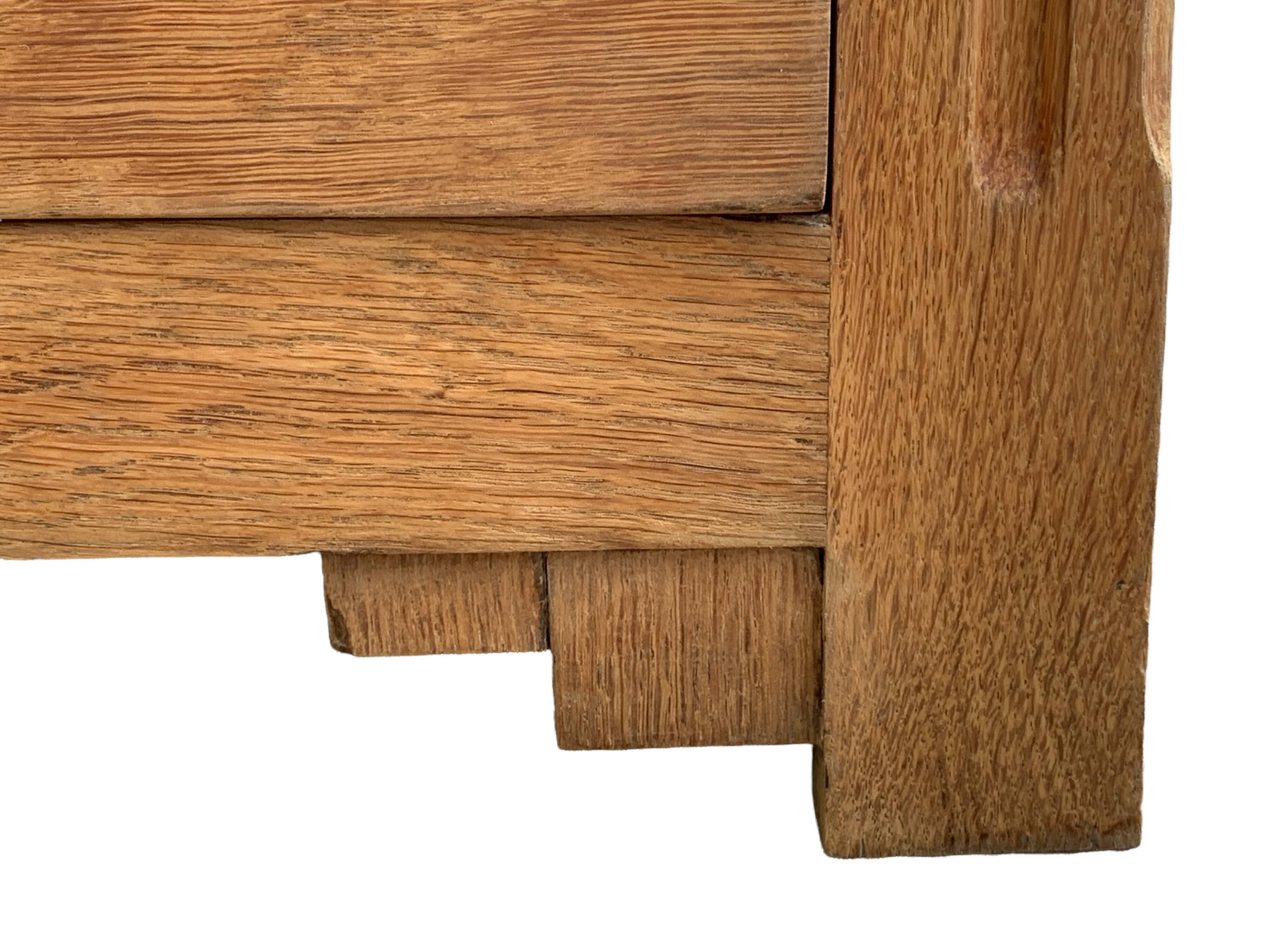 Buffet parisien vitré 1920 bois brut massif