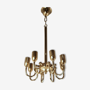 Chandelier with 8 fire french 50s - 60s