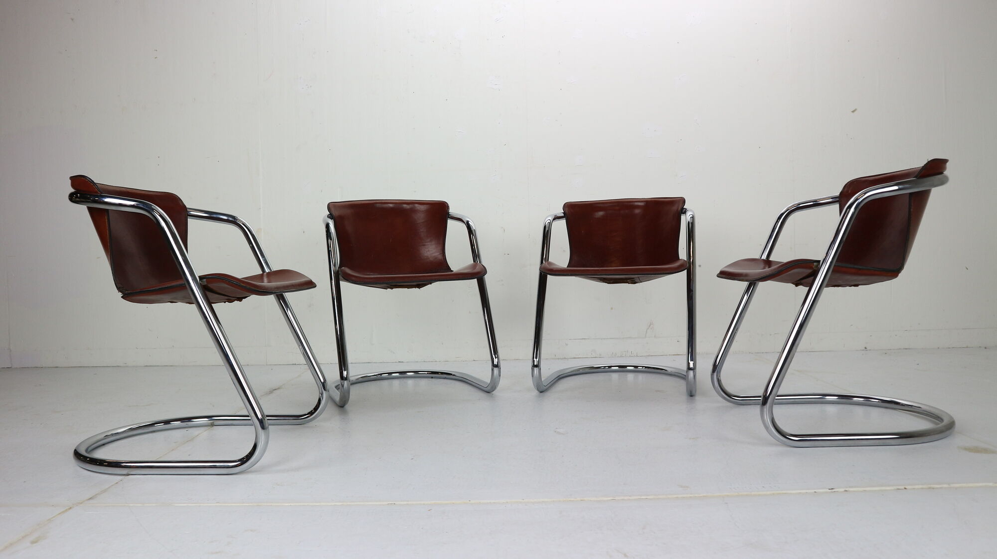 Set of 4 chairs for Cidue, 1970s, Italy