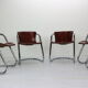 Set of 4 chairs for Cidue, 1970s, Italy