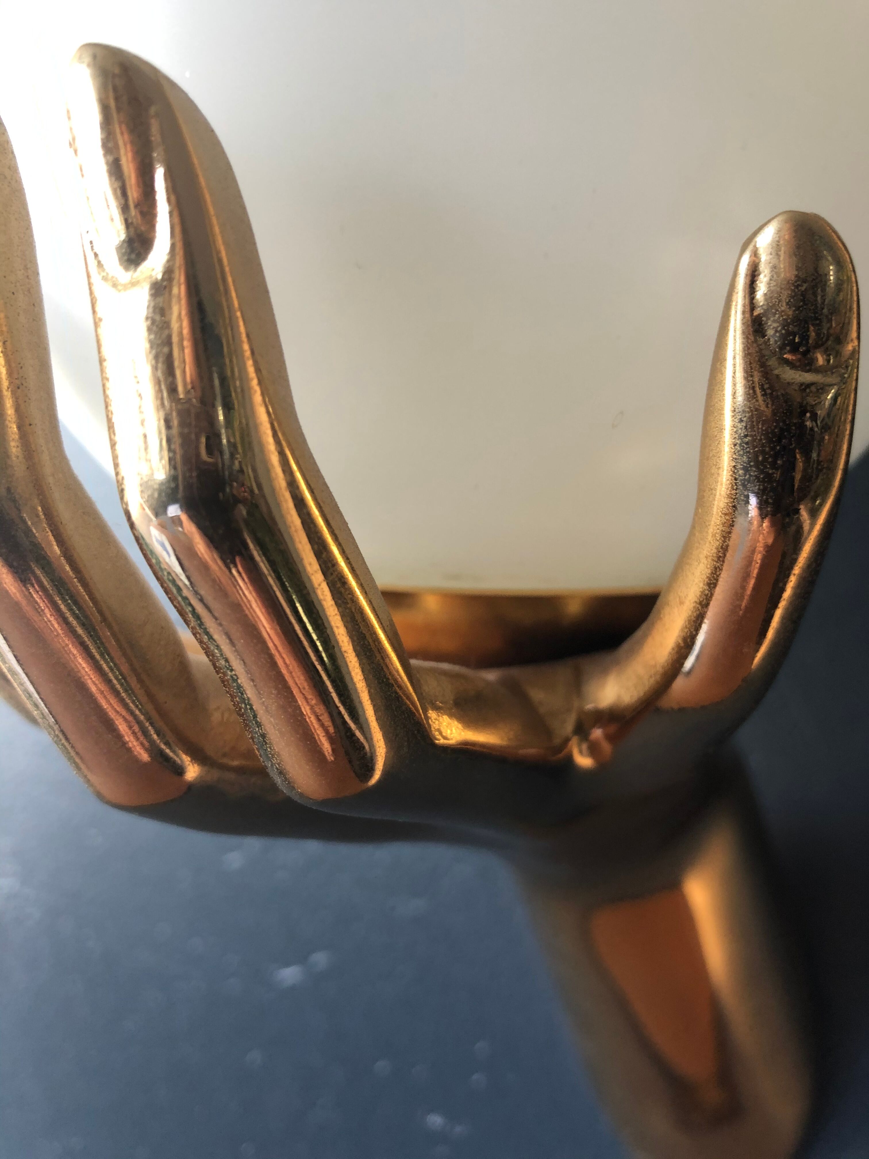 Bronze hand sconces, maison Arlus