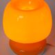 Lampe italienne opaline orange vintage