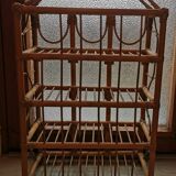 Wicker rattan shelf