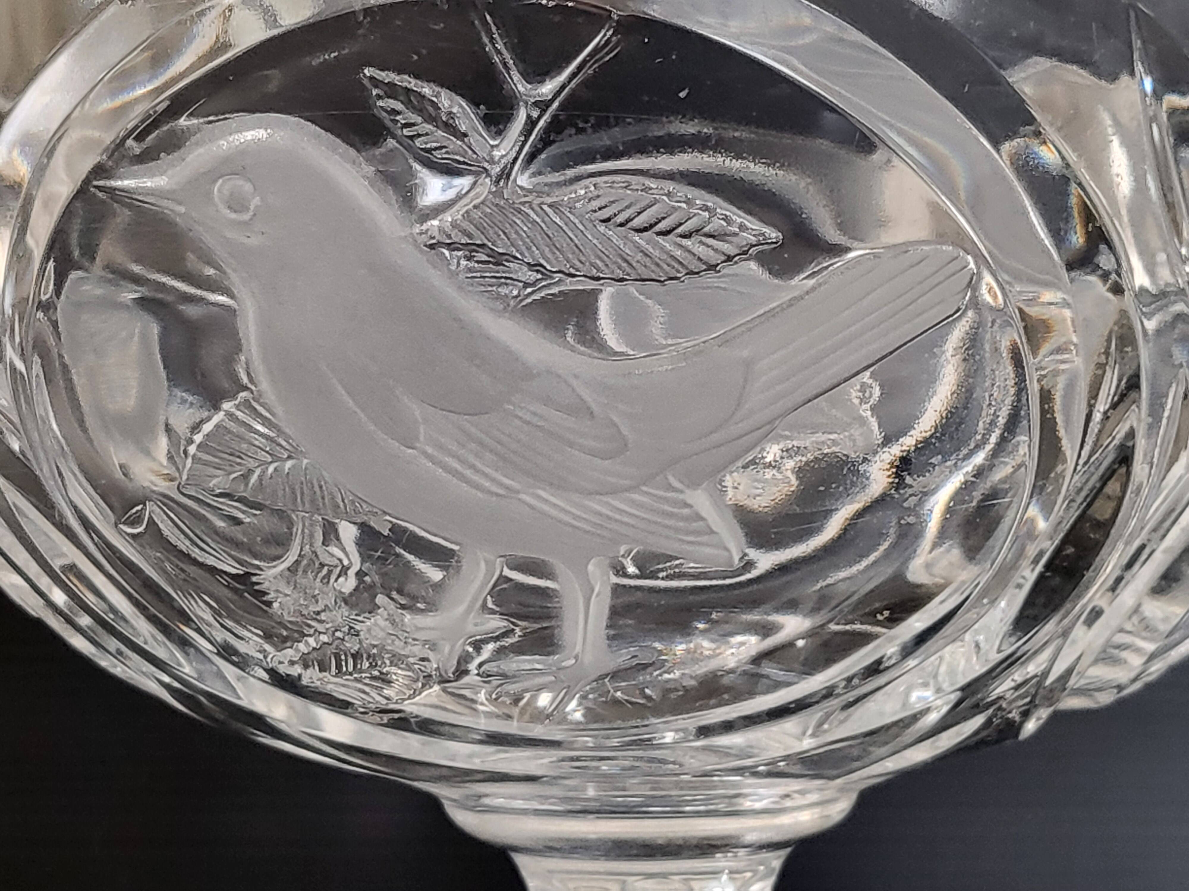 Vintage crystal fruit or candy bowl