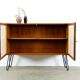 Étagère commode vintage en teck vitrine années 60