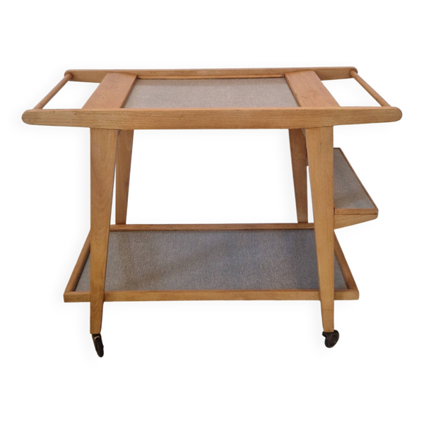 Desserte en bois vintage années 70