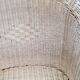 Pair of armchairs and bench in rattan and bamboo from the 60s/70s