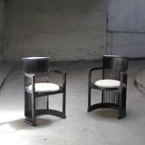 Pair of in the style of Franck LLoyd Right armchairs