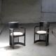 Pair of in the style of Franck LLoyd Right armchairs