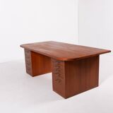 1960’s Danish Mid-Century Modern teak desk from Frode Holm