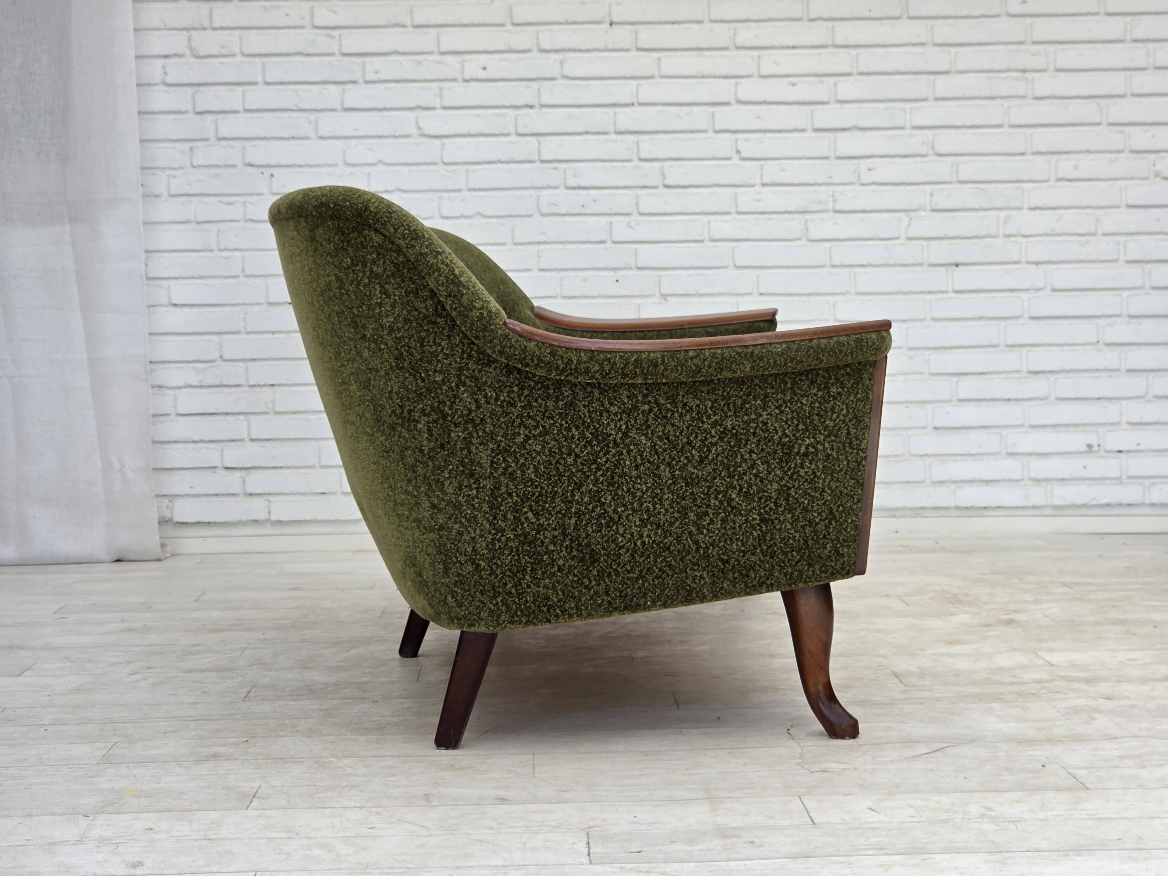 1970s, Norwegian vintage 3-seater sofa, teak wood.