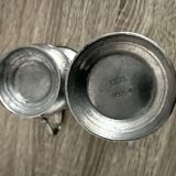 2 pewter pitchers stamped Fein Zinn