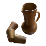 Digoin stoneware orangeade service 1960-70