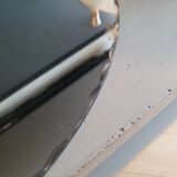 Antique oval mirror with chiseled edges