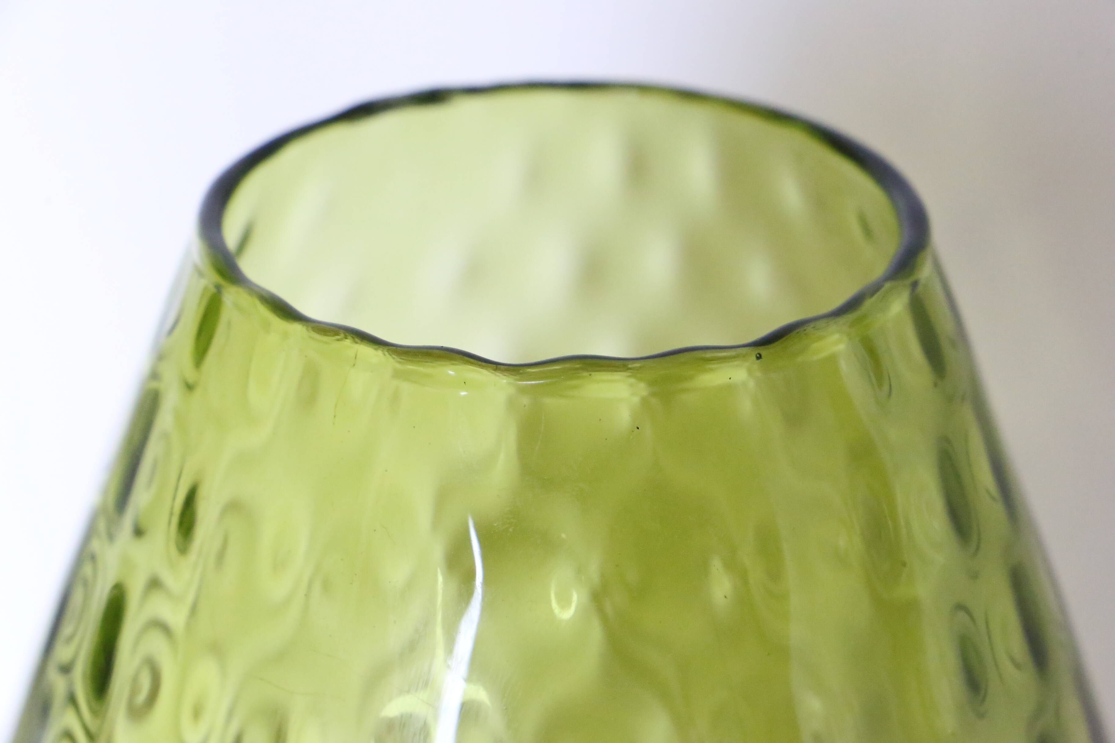 Empoli glass vase, vintage