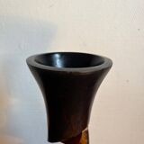 Vase sculpté manguier bois