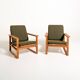 Pair of “Medestolen” armchairs by Børge Mogensen for Fredericia, 1956-57