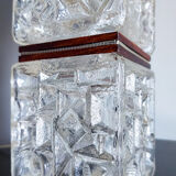 Lampe de table vintage avec base en verre