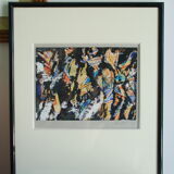 Abstract painting Daniel Bohbot vintage