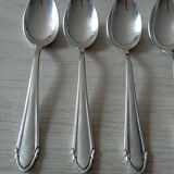 Small silver metal spoons