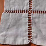 BG leaves embroidered linen pillowcase