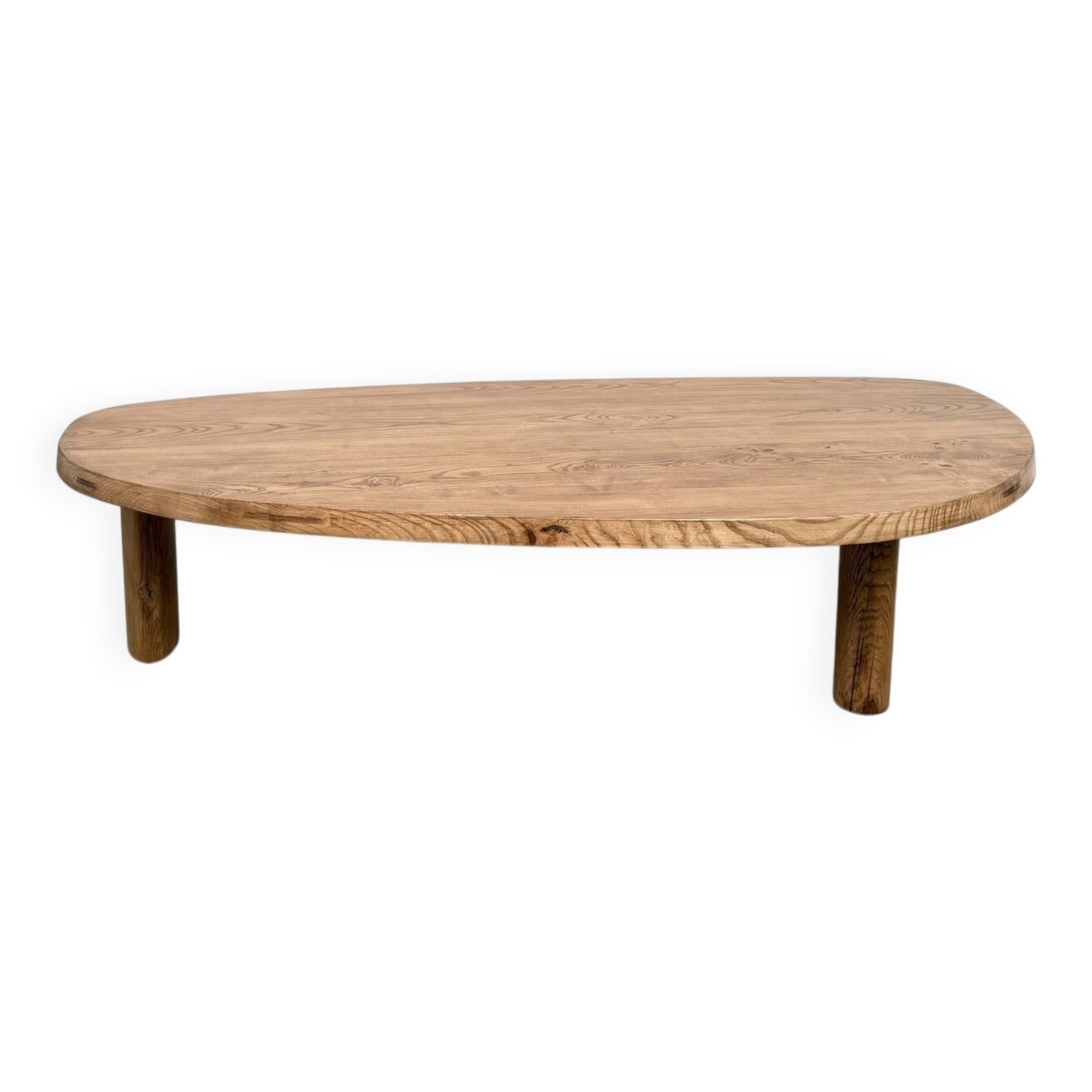 "Free Form" XXL coffee table in solid oak – 1950s