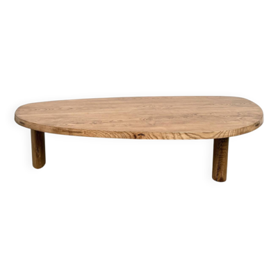 Table basse ''Forme Libre'' XXL en chêne massif, années 50
