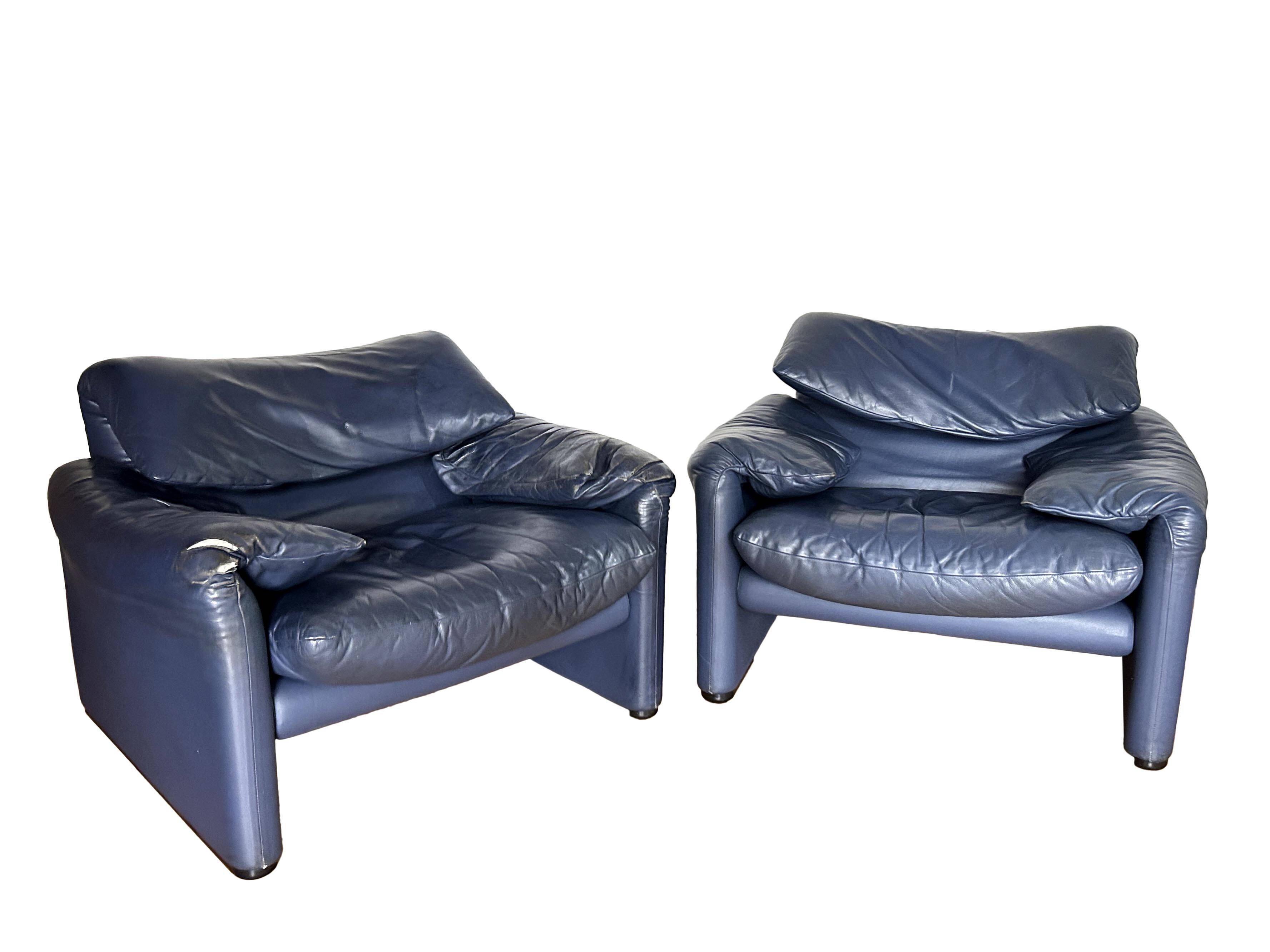 Maralunga armchair by Vico Magistretti for Cassina