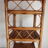 Vintage rattan shelf