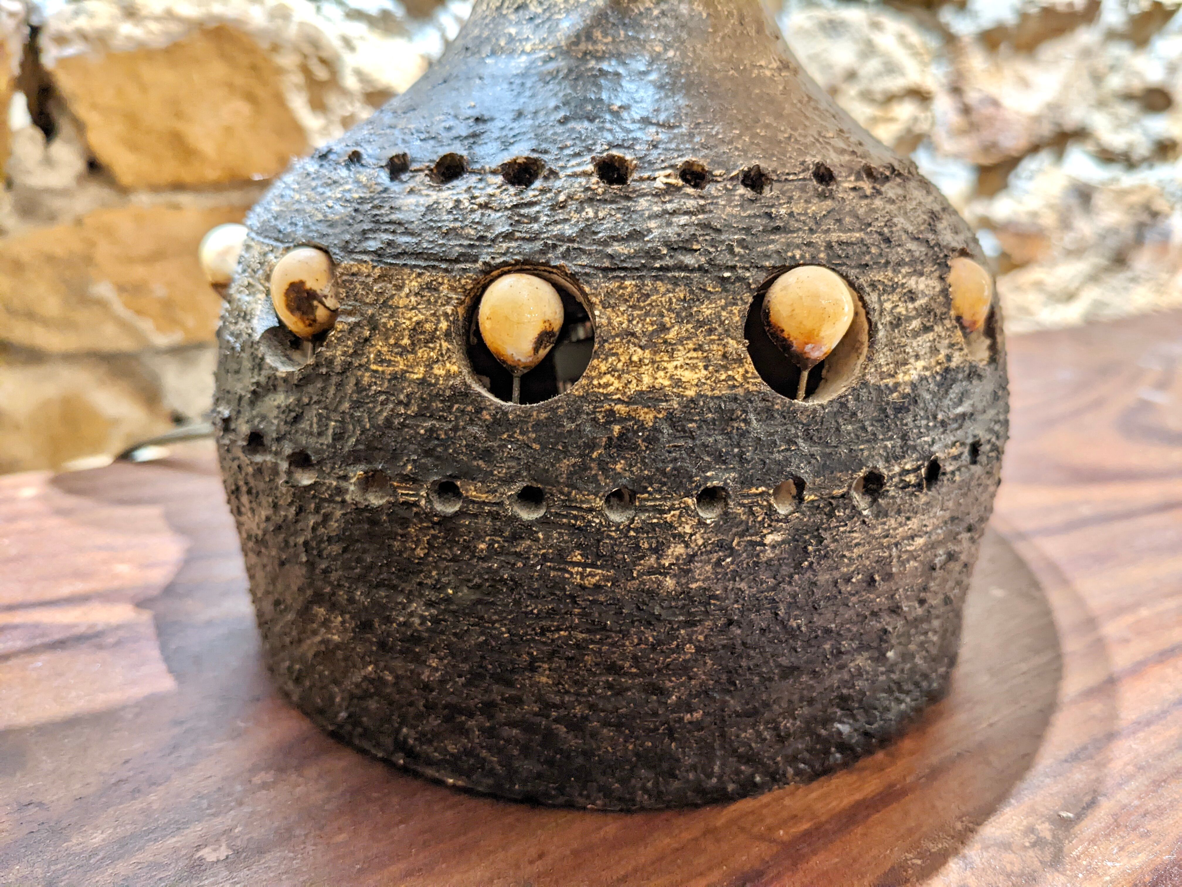 Set of two ceramic lamps by Georges Pelletier